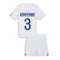 Fotbalové Dres Paris Saint-Germain Presnel Kimpembe #3 Dětské Venkovní 2023-24 Krátký Rukáv (+ trenýrky)